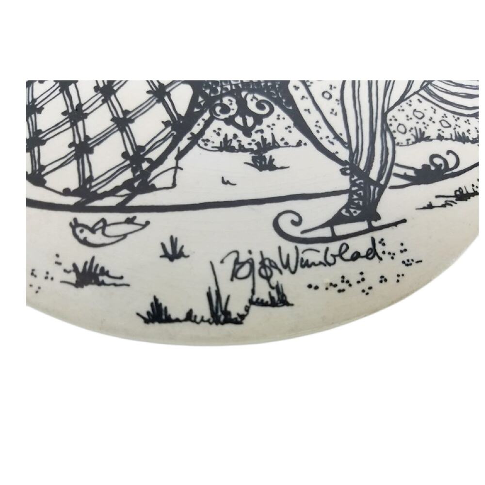 Bjorn Wiinblad Birthday Wall Plaque Denmark, January and December - Picture 3 of 7